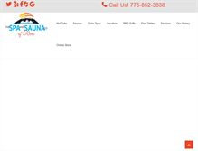 Tablet Screenshot of hottubsreno.com
